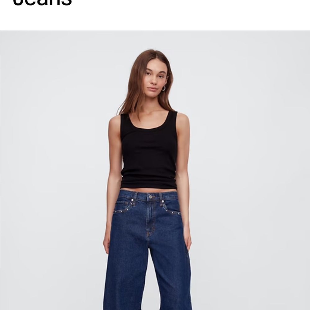 GAP Dark Blue Denim Jeans with Orange Stitching